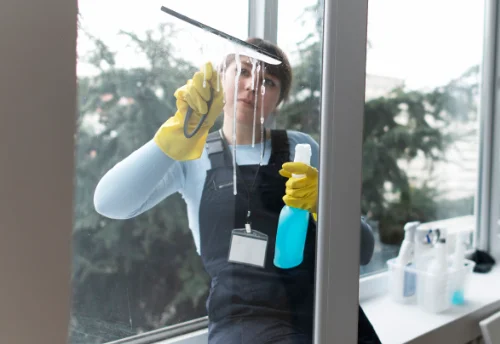 Nettoyage de vitres intérieures et extérieures à Saulnay